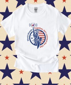 World Mobile Together Let's Connect The Usa T-Shirt
