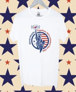 World Mobile Together Let's Connect The Usa T-Shirt