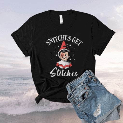 Snitches Get Stitches The Elf Xmas Shirt