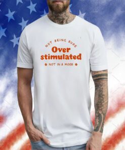 Not Being Rude Under Stimulated Not In A Mood Tee Shirt