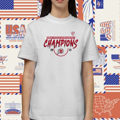 Utah Utes 2023 Pac-12 Women’s Basketball Regular Season Champions TShirt