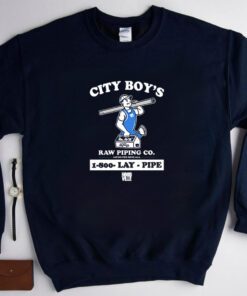 Lay Pipe City Boy’s Raw Piping Co 1-800 Lay Pipe Hoodville Shirt