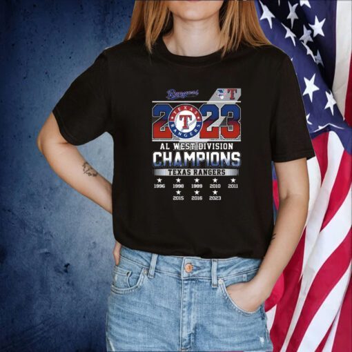 Texas Rangers Al West Champs 2023 Tee Shirt