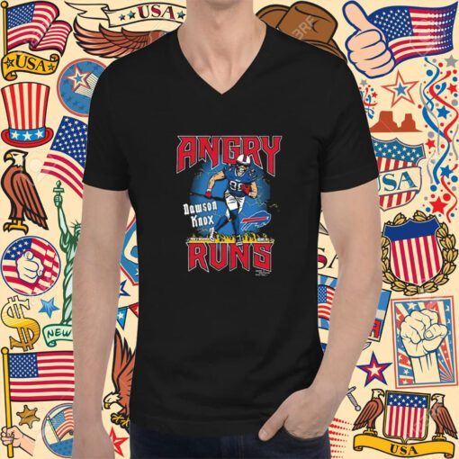 Dawson Knox Angry Runs Tee Shirt