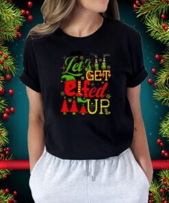 Let’s Get Elfed Up Funny Drinking Christmas Bachelorette Party TShirt