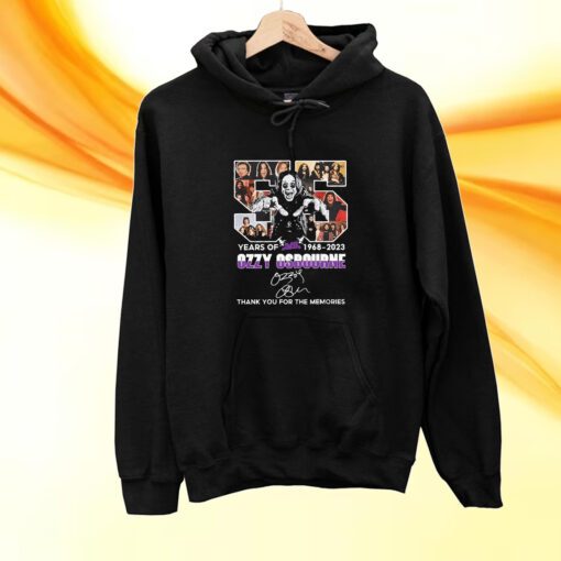 55 Years Of Black Sabbath 1968 – 2023 Ozzy Osbourne Thank You For The Memories Shirt
