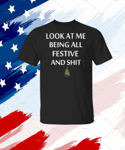 Look At Me Being All Festive And Shit Humorous Xmas T-Shirt