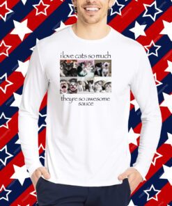 I Love Cats So Much Theyre So Awesome Sauce Shirt