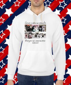 I Love Cats So Much Theyre So Awesome Sauce Shirt