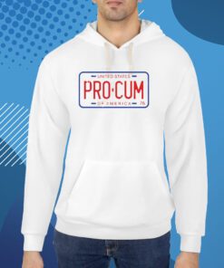 Pro-Cum License Plate T-Shirt