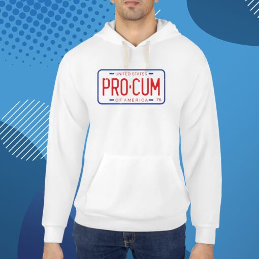 Pro-Cum License Plate T-Shirt