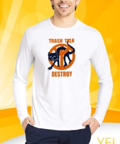 Trash Talk Destroy Black Cat Shirt