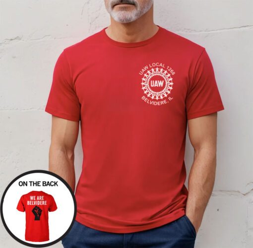 Uaw We Are Belvidere Red T-Shirt