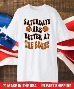 Oklahoma State Football Saturdays Are Better At The Boone 2023 Helmet TShirt