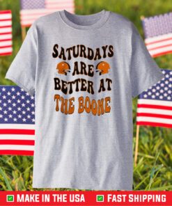 Oklahoma State Football Saturdays Are Better At The Boone 2023 Helmet TShirt