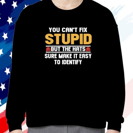 You Can’t Fix Stupid But The Hats Sure Make It Easy To Identify Sweatshirt