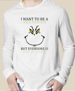 Christmas I Want To Be A Nice Person Gift TShirt