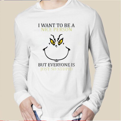 Christmas I Want To Be A Nice Person Gift TShirt