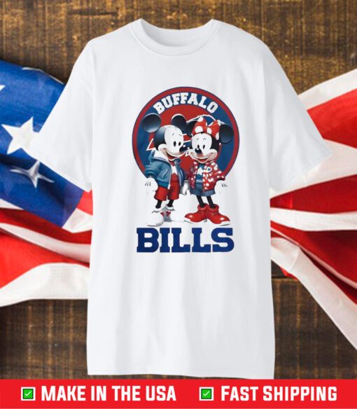 Buffalo Bills Mickey And Minnie Mouse Funny T-Shirt