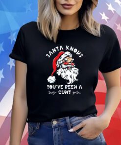 Santa Claus Knows You’ve Been A Cunt Christmas T-Shirt