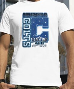 NFL Indianapolis Colts Hangtime AFC Champions White Airbrush T-Shirt