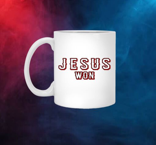 Evan Carter Jesus Won Mug