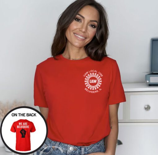 Uaw We Are Belvidere Red Women Shirt