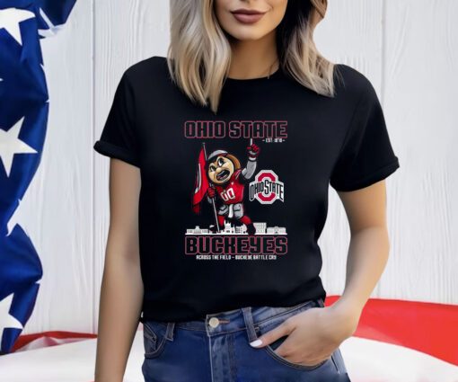 Ohio State Est 1870 Buckeyes Across The Field Buckeye Battle Cry T-Shirt