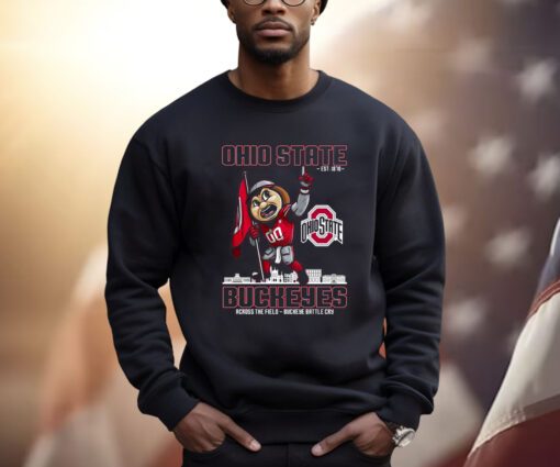 Ohio State Est 1870 Buckeyes Across The Field Buckeye Battle Cry Sweatshirt