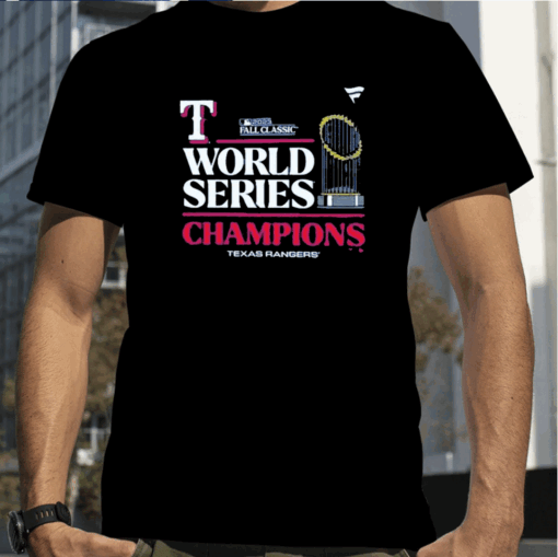 Texas Rangers Fanatics Branded 2023 World Series Champions Locker Room T-Shirt