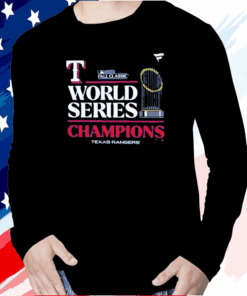 Texas Rangers Fanatics Branded 2023 World Series Champions Locker Room Long Sleeve T-Shirt