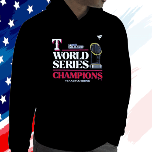 Texas Rangers Fanatics Branded 2023 World Series Champions Locker Room Hoodie