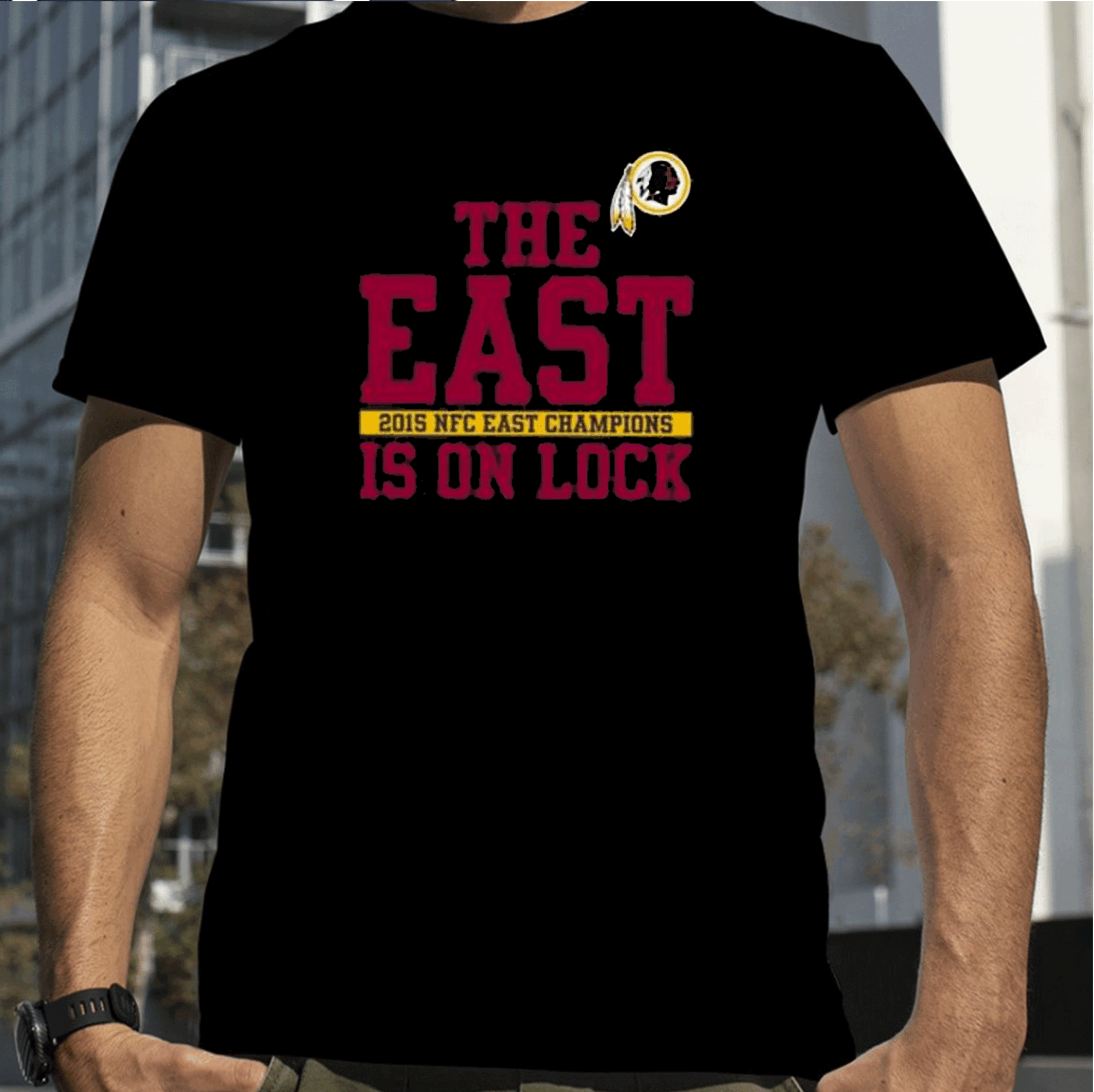 The East Is On Lock 2015 NFC East Champions Washington Commanders T-Shirt