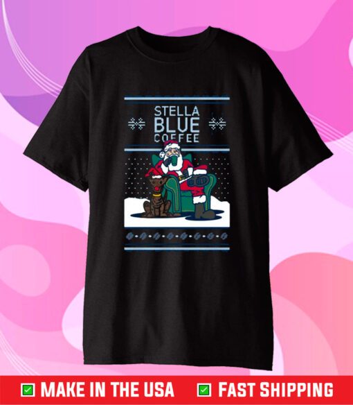 Stella Blue Coffee Ugly Sweater T-Shirt