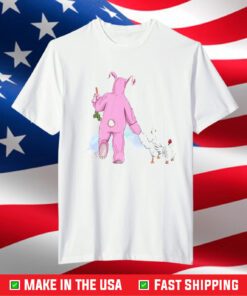 Matthew Perry Pink Bunny And Chicken T-Shirt
