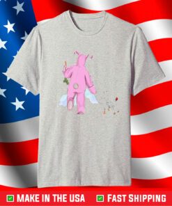 Matthew Perry Pink Bunny And Chicken T-Shirt