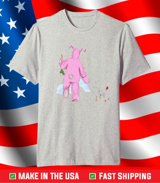 Matthew Perry Pink Bunny And Chicken T-Shirt