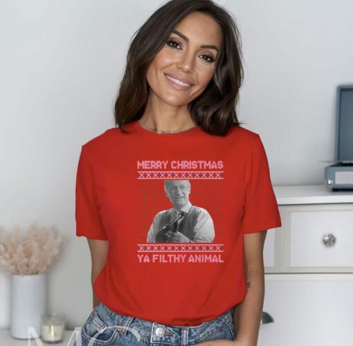 Ya Filthy Animal Tacky Merry Christmas T-Shirt