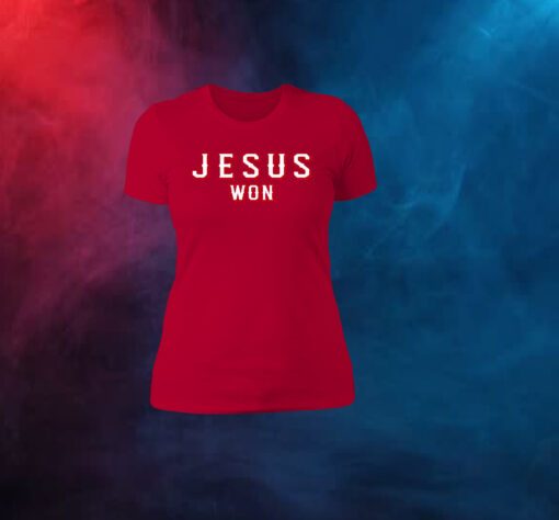 Evan Carter Jesus Won Women T-Shirt