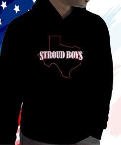 Stroud Boys Texans State Outline Hoodie