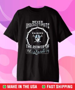 Never Underestimate The Power Of The Las Vegas Raiders T-Shirt