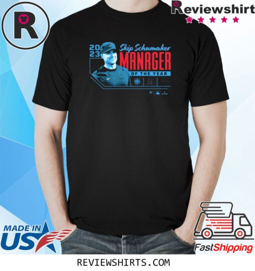 Skip Schumaker Miami Marlins 2023 Nl Manager Of The Year T-Shirt