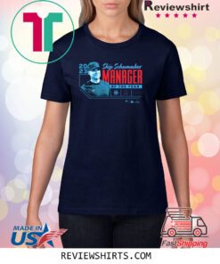 Skip Schumaker Miami Marlins 2023 Nl Manager Of The Year T-Shirt