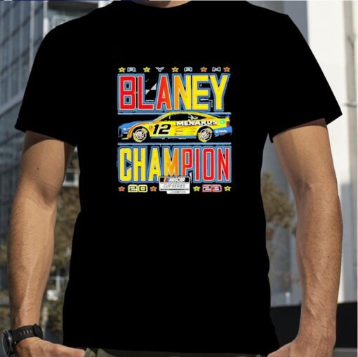 Ryan Blaney 2023 NASCAR Cup Series Champion Trophy T-Shirt