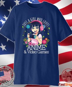 Just A Girl Who Loves Anime And Video Games Manga Lover Otaku T-Shirt