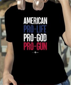 Eric Matheny American Pro Life God Guns T Shirt