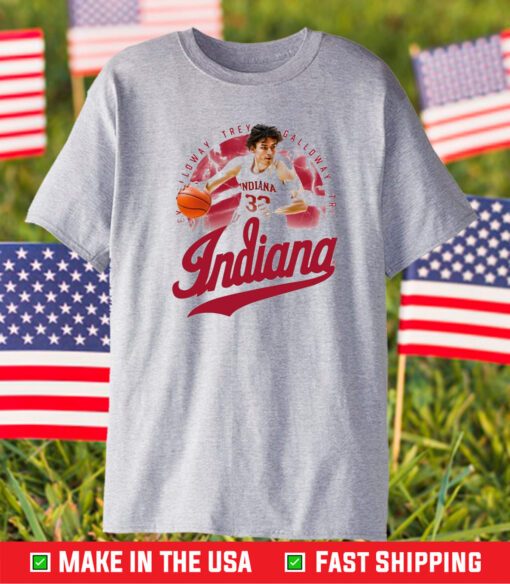 Trey Galloway Drop 1 #32 Indiana Hoosiers T-Shirt