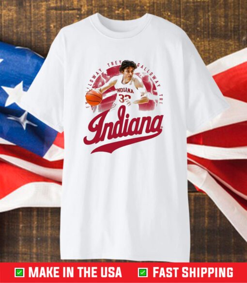 Trey Galloway Drop 1 #32 Indiana Hoosiers T-Shirt