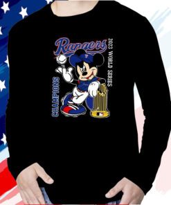 Mickey Rangers 2023 World Series Champions Long Sleeve Shirt