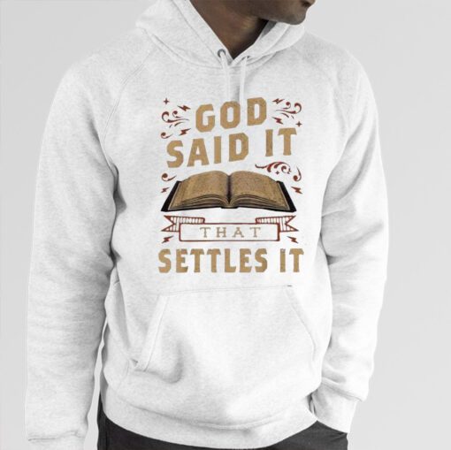 Official God Said It That Settles It Print Casual T-Shirt
